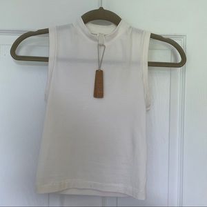 Skims Cotton Jersey Mock Tank